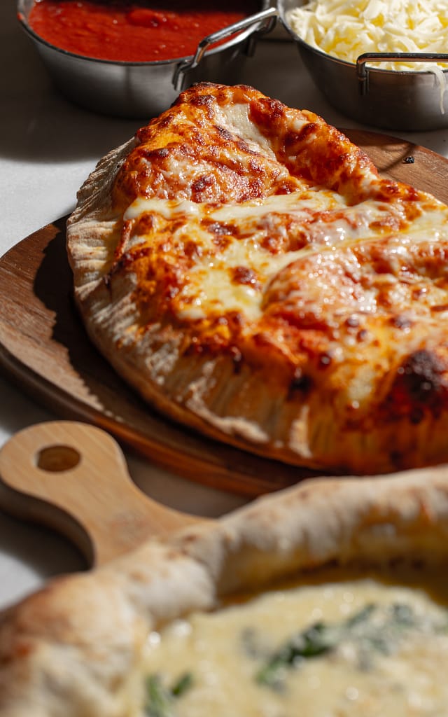 Calzone pizza at La Panetteria, Tbilisi