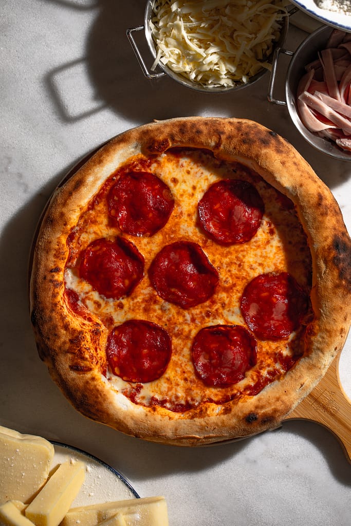 Margherita pizza at La Panetteria, Tbilisi
